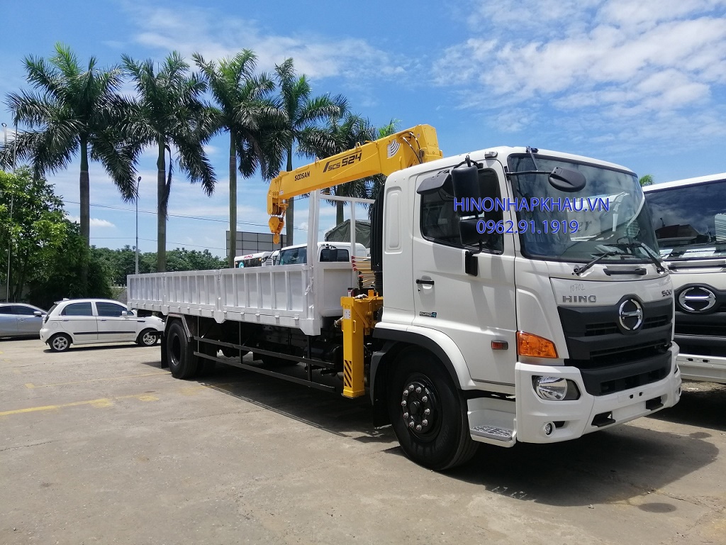 Xe Tải 94 Tấn Hino FG Gắn Cẩu Unic URV344  Bán xe Cẩu Trả Góp